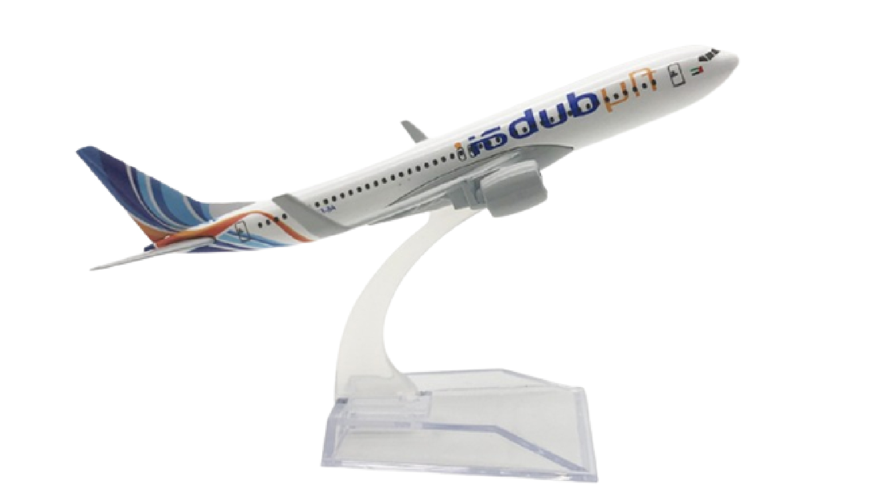  Mô hình máy bay Fly Dubai Airlines Boeing B737 kích thước 16cm MB16184 