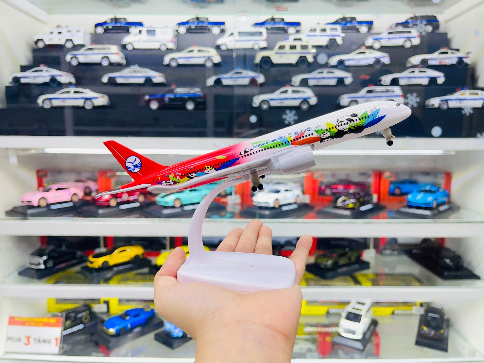  Mô hình máy bay China Sichuan Airlines Airbus A350 có bánh xe 20cm MB20039 