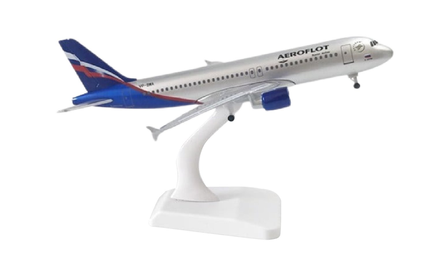  Mô hình máy bay Nga Russia Aeroflot Airbus A320 có bánh xe 20cm MB20062 