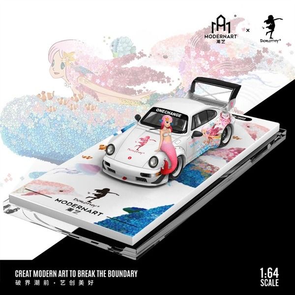  Mô hình xe Porsche RWB 964 Dorothy Ocean tỉ lệ 1:64 ModernArt More art MD640871 