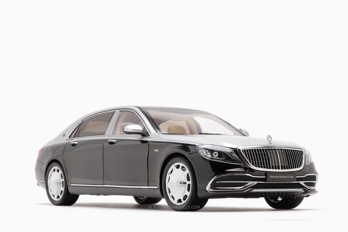  [ORDER] MÔ HÌNH XE MERCEDES - MAYBACH S-CLASS 2019 BLACK GREY 1:18 ALMOST REAL OD010 