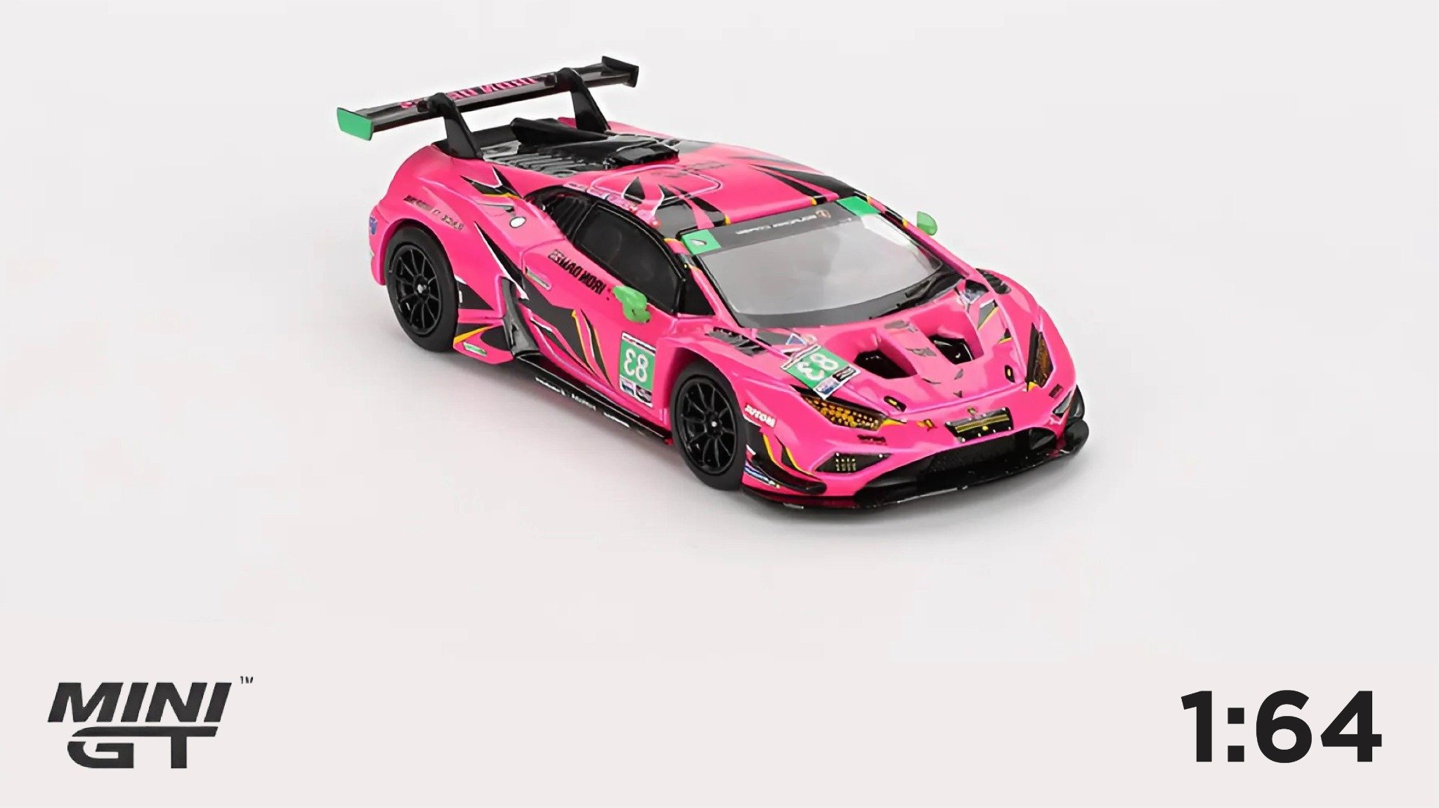  Mô hình xe Lamborghini Huracán GT3 EVO2 #83 Iron Dames IMSA 2023 Daytona 24 Hrs tỉ lệ 1:64 MiniGT MGT00772-CH 