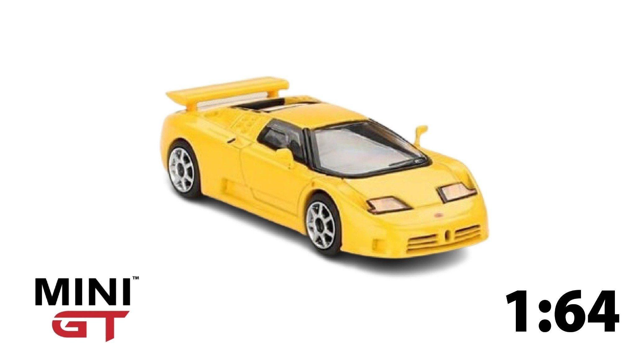  Mô hình xe Bugatti EB110 Super Sport Giallo Bugatti tỉ lệ 1:64 MiniGT MGT00866 