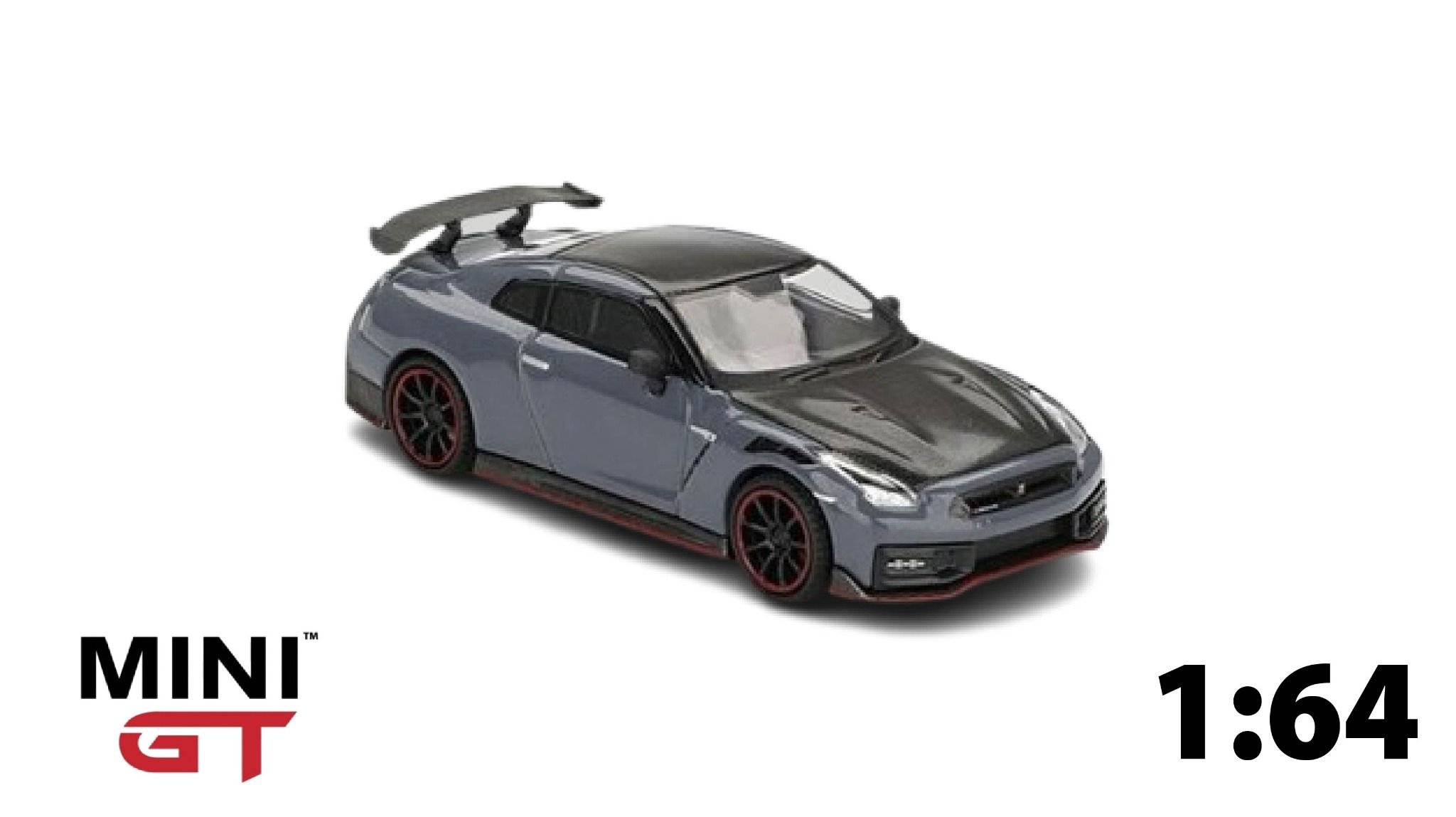  Mô hình xe Nissan GT-R Nismo 2024 NISMO Stealth Gray tỉ lệ 1:64 MiniGT MGT00868 
