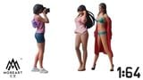  Mô hình nhân vật set figure 3 người Photography Model Doll tỉ lệ 1:64 More Art MO223052 