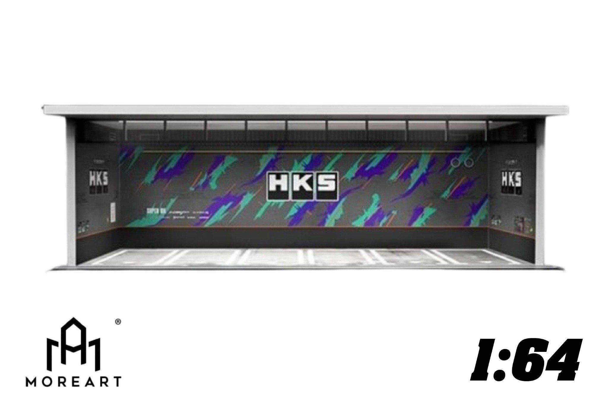  Hộp trưng bày mica mô phỏng Workshop HKS kích thước 30x13.3x10cm tỉ lệ 1:64 MoreArt MO914002 