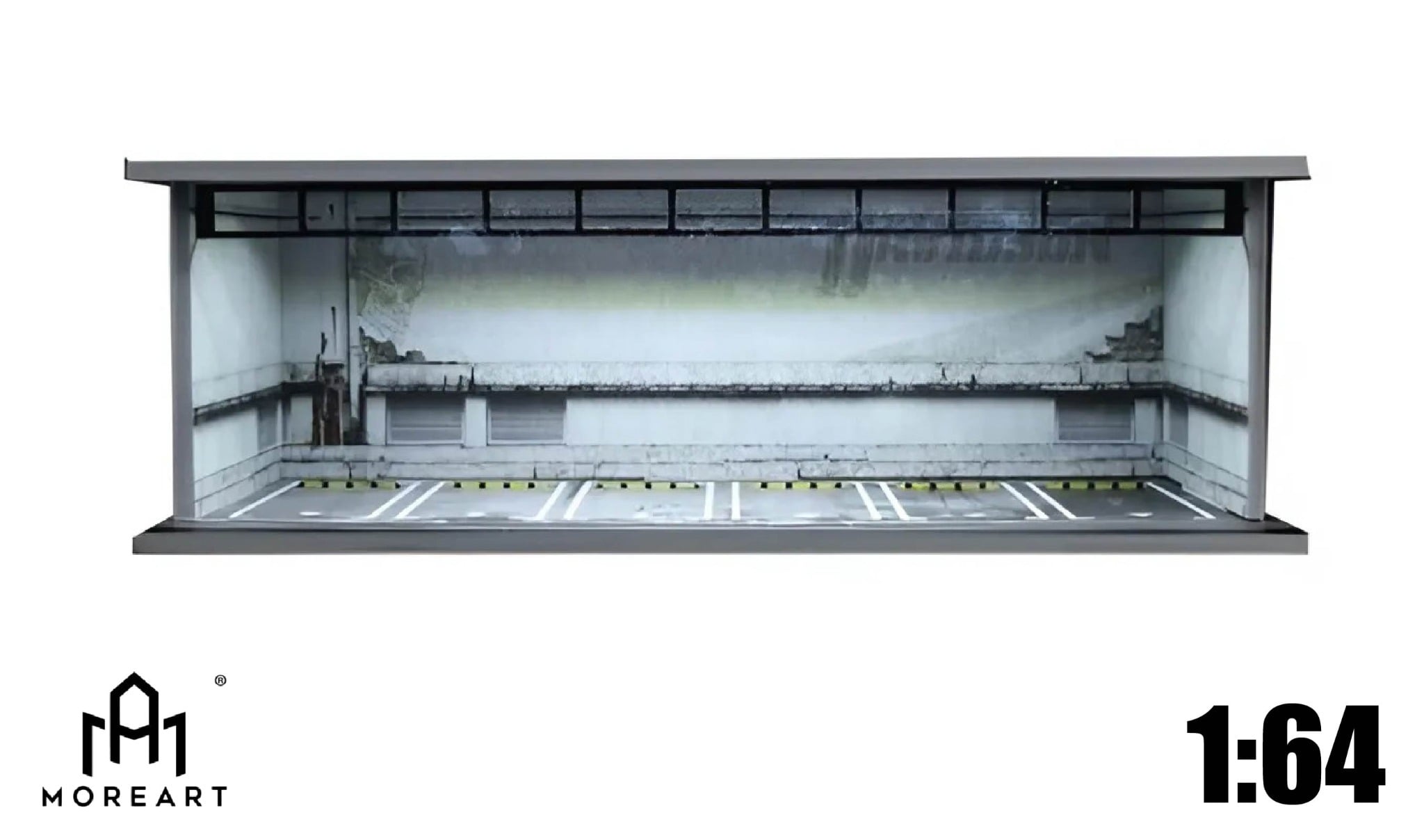  Hộp trưng bày mô phỏng Underground Parking Lot Lighting Assembly Scene tỉ lệ 1:64 MoreArt MO914057 