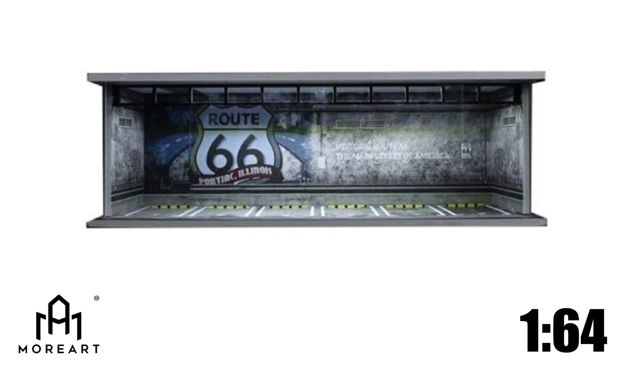  Hộp trưng bày mô phỏng Parking Lot Lighting Edition Assembly Scene tỉ lệ 1:64 MoreArt MO914060 