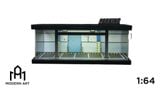  Hộp trưng bày mô phỏng bãi đỗ xe nhà kho có đèn, mica, kèm dây đèn, H tỉ lệ 1:64 MoreArt MO960120 