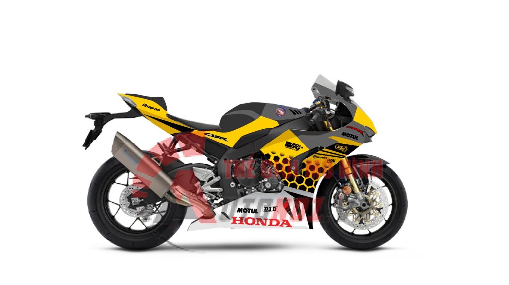 DECAL NƯỚC ĐỘ BUMBLE BEE CHO HONDA CBR 1000RR-R 2020 1:12 AUTONO1 DC605C