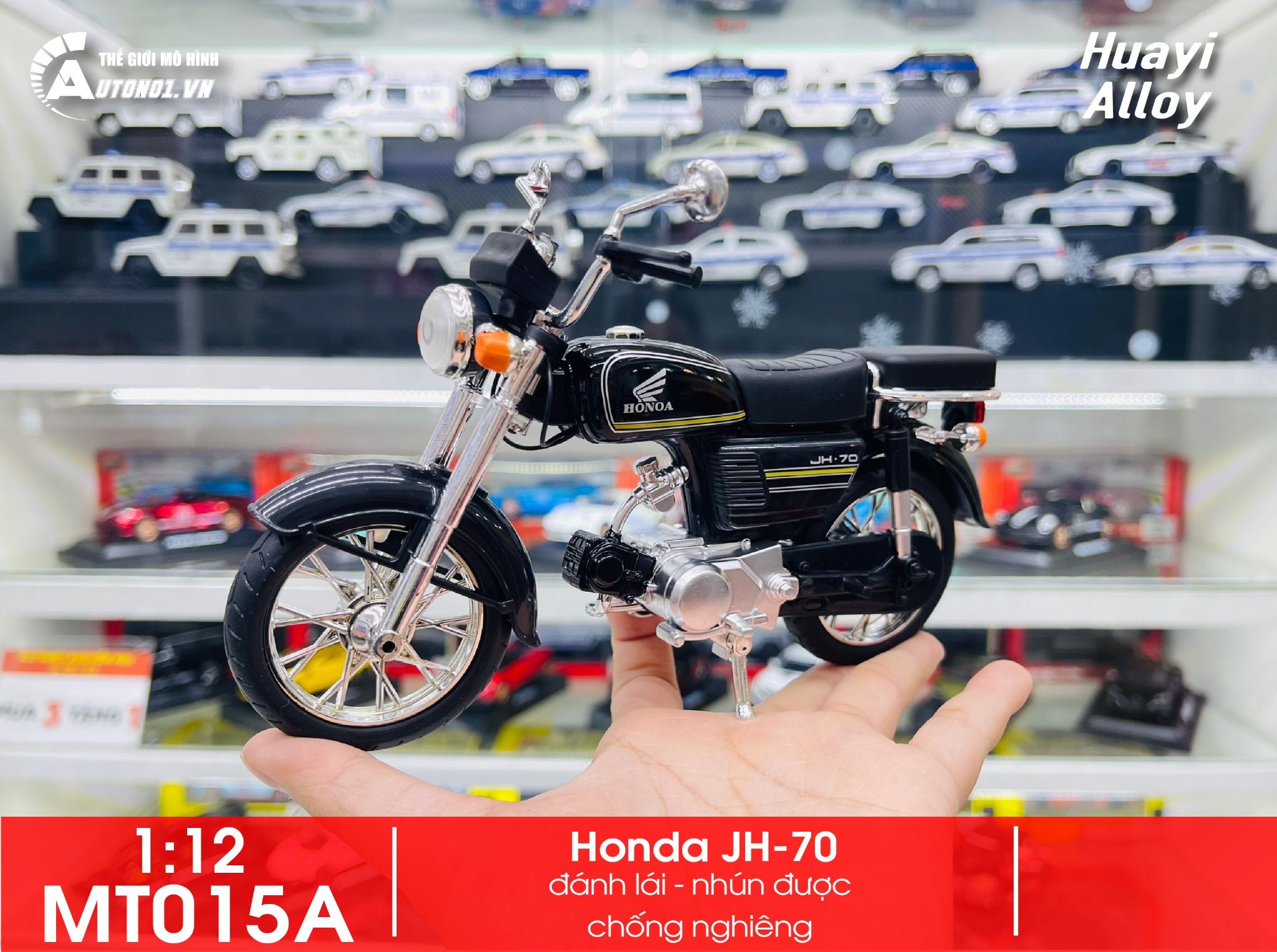  Mô hình xe Honda JH-70 tỉ lệ 1:12 Jialing MT015 