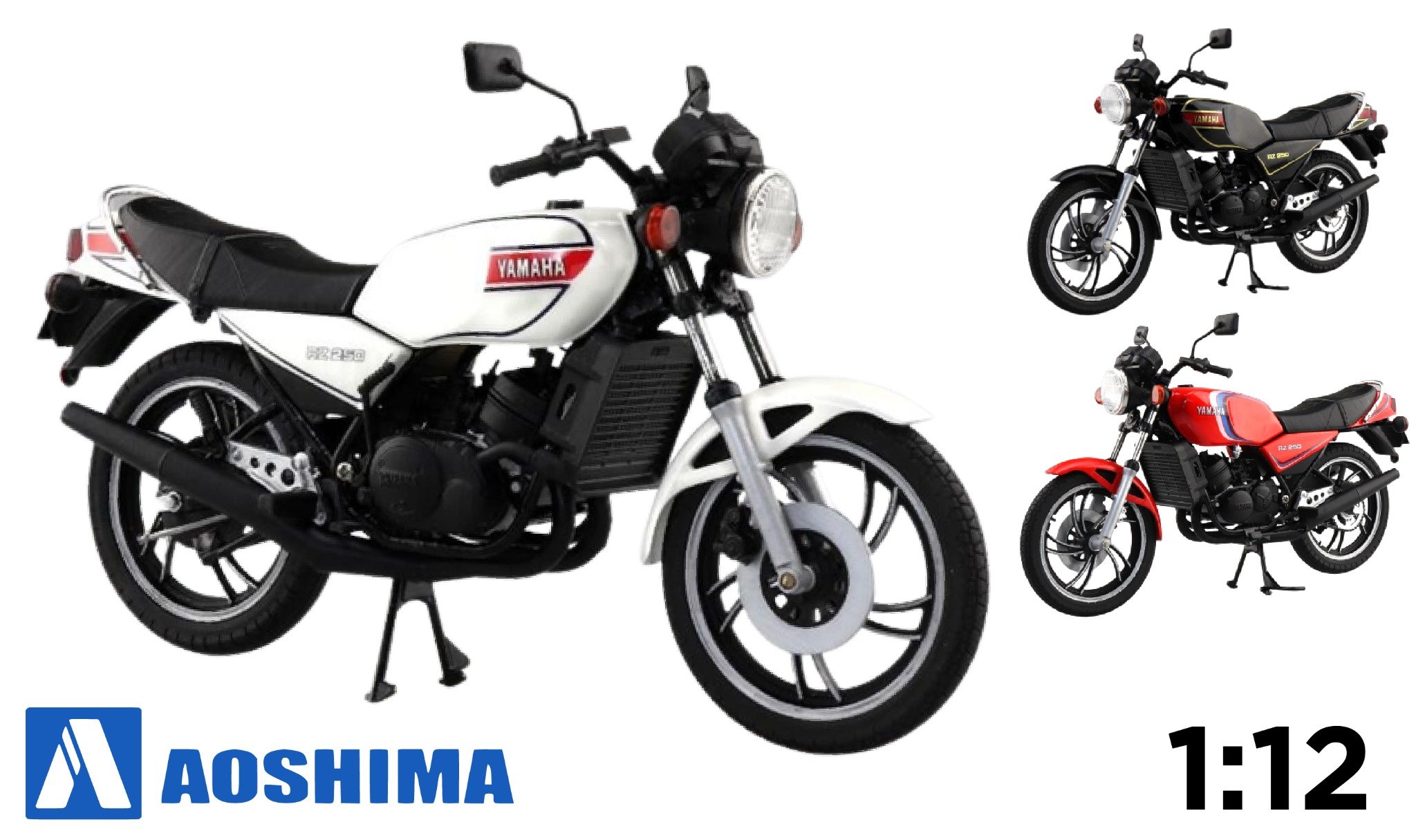  Mô hình xe Yamaha RZ250 tỉ lệ 1:12 Aoshima MT024 