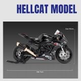  Mô hình xe BMW S1000RR HP4 tỉ lệ 1:12 Jiaye Model MT098 