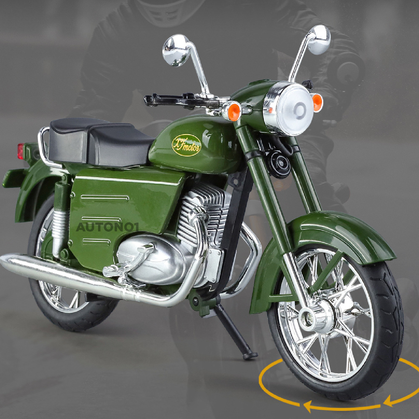  Mô hình xe Xingfu Happiness 250 tỉ lệ 1:10 Huayi Alloy MT10001 