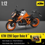  Mô hình xe KTM 1290 Super Duke R có đế tỉ lệ 1:12 CCA MT12006 