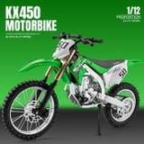  Mô hình xe cào cào Kawasaki KX450 tỉ lệ 1:12 Jiaye Model MT12007 