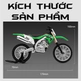  Mô hình xe cào cào Kawasaki KX450 tỉ lệ 1:12 Jiaye Model MT12007 