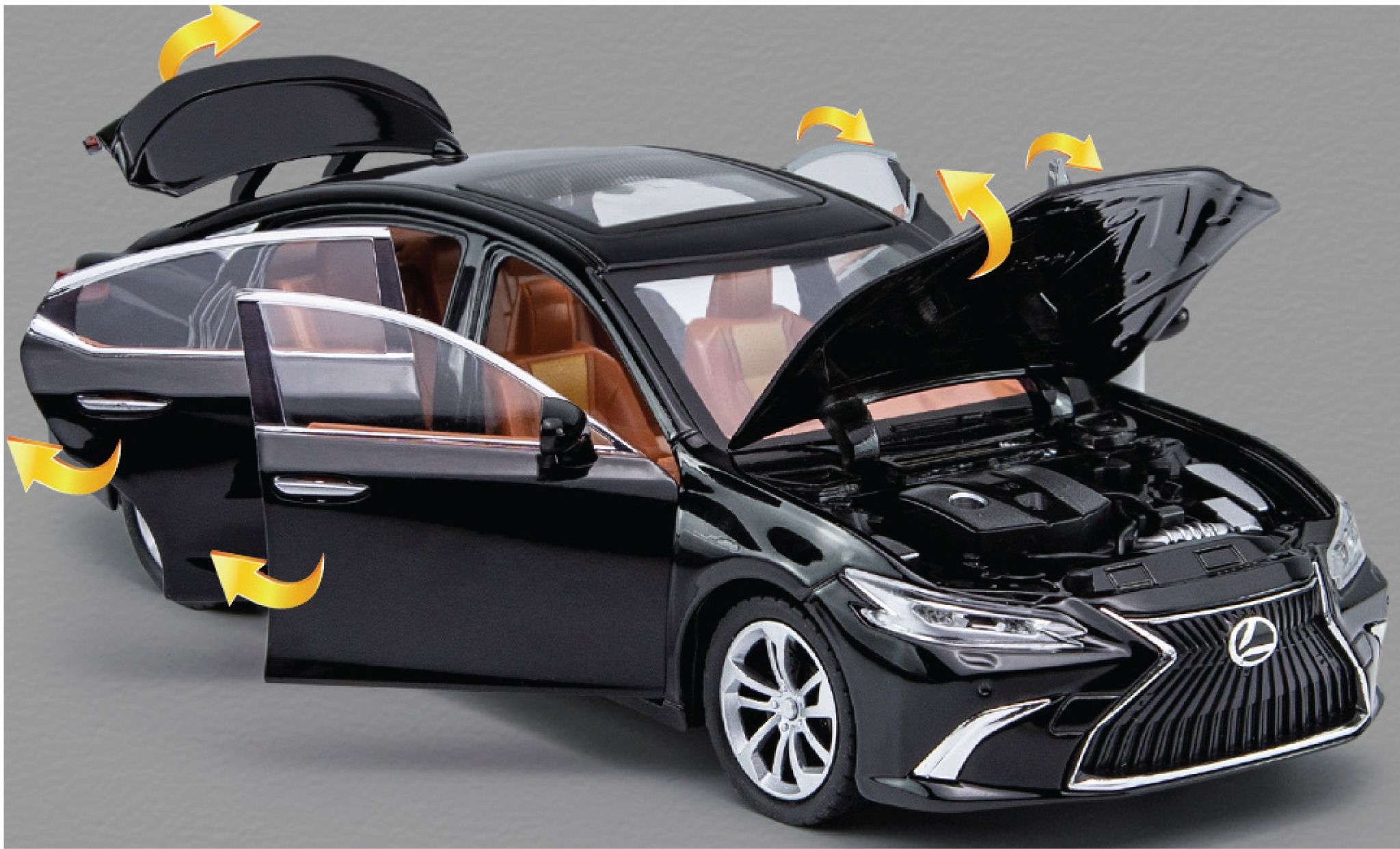  Mô hình xe Lexus Es300 full open 1:24 Jin Lifang OT411 