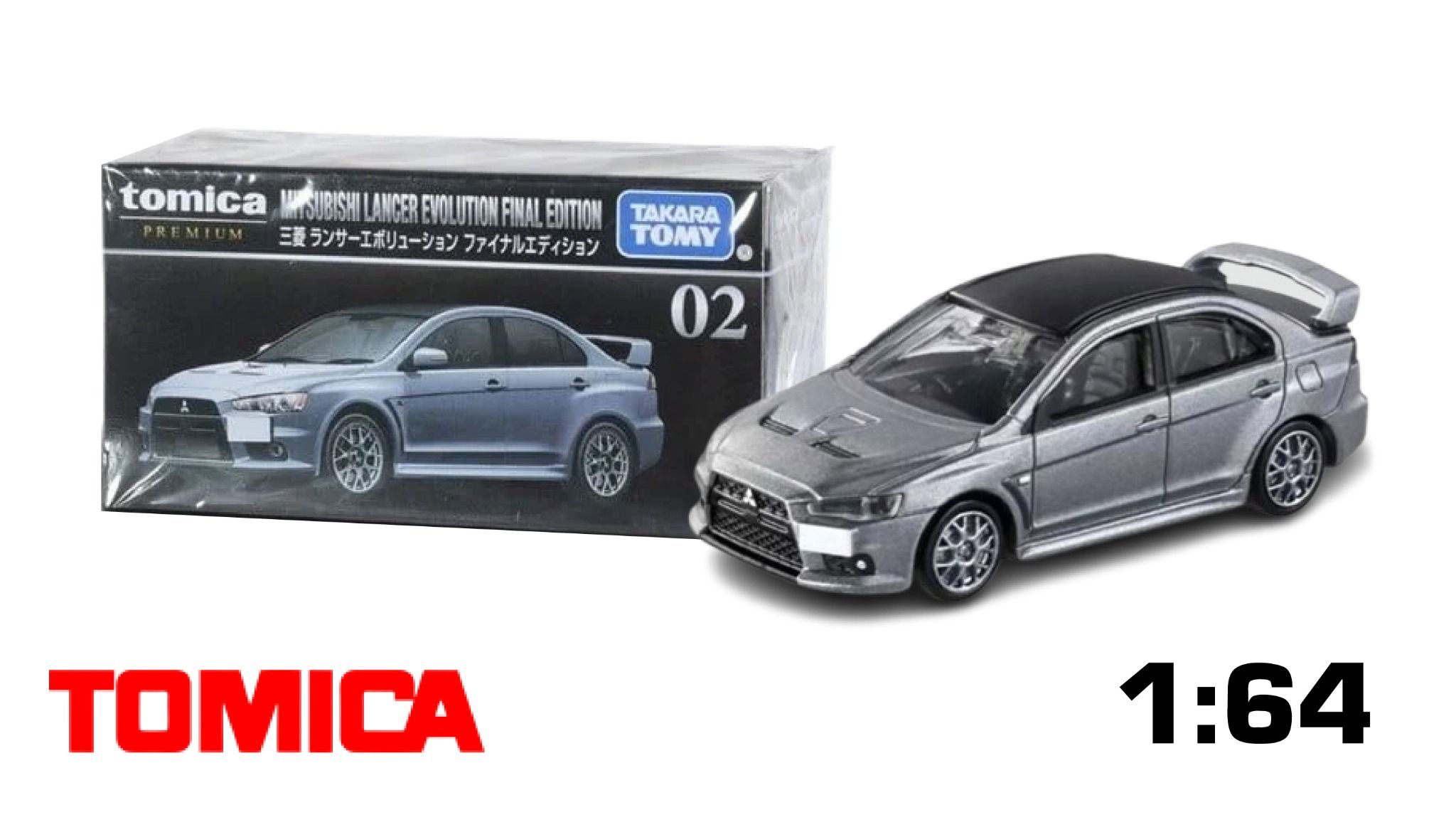  Mô hình xe Mitsubishi LANCER Evolution Final tỉ lệ 1:64 Premium Tomica 298168 