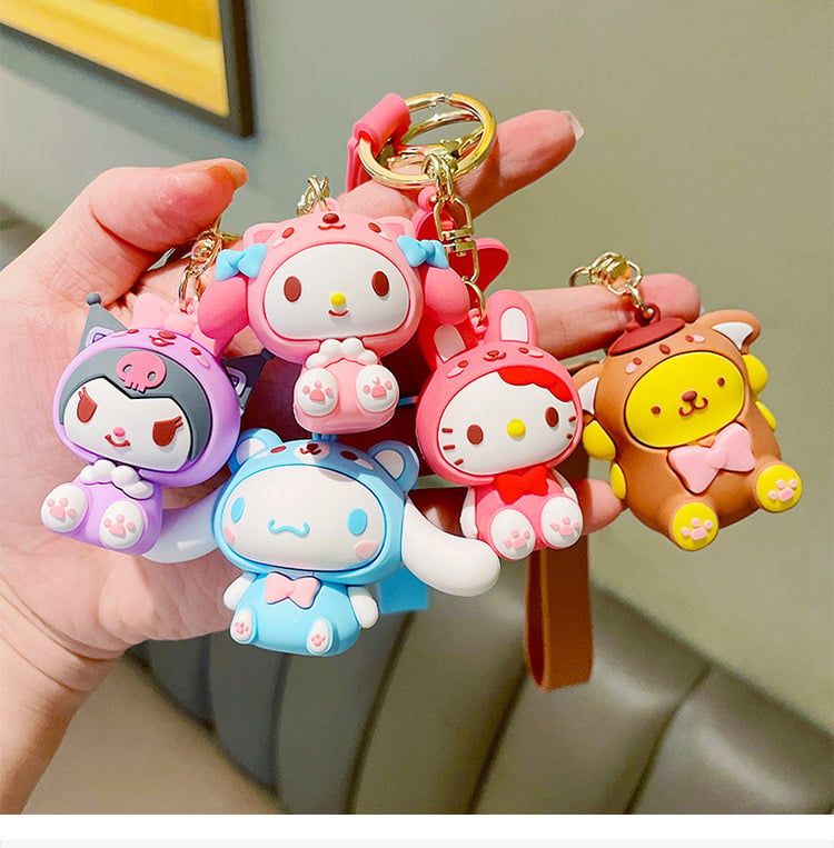  Móc khóa nhựa dẻo - silicon gấu Sanrio Kumori MK013 