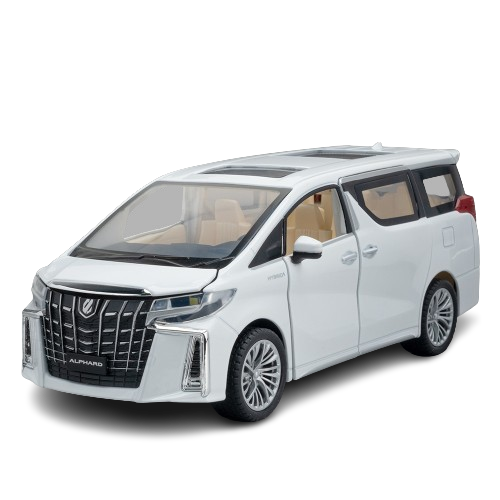  Mô hình xe Toyota Alphard 2022 full open - full kính - đánh lái được tỉ lệ 1:24 Metal Model OT441 