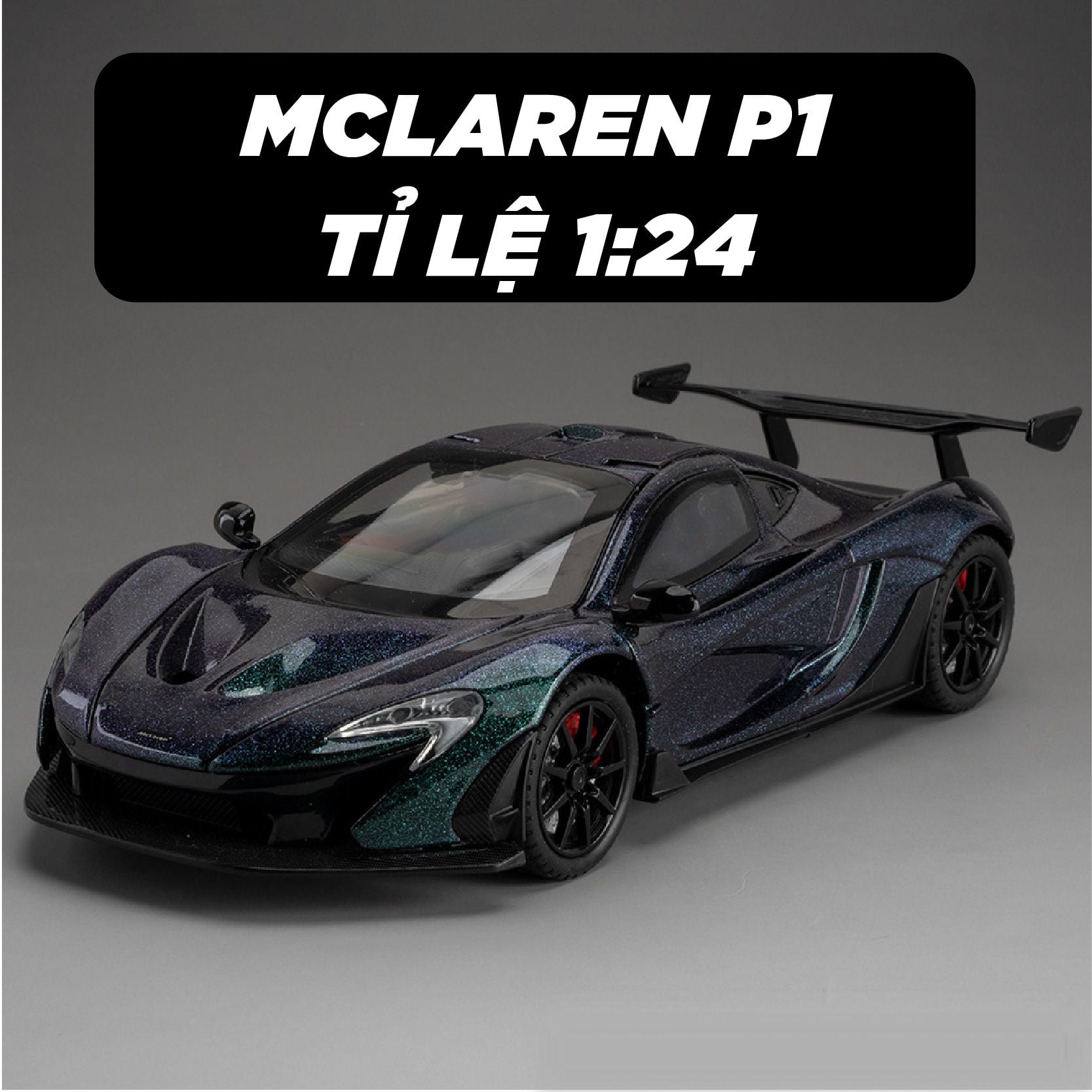  Mô hình xe đua Mclaren P1 full open - có âm thanh - đèn tỉ lệ 1:24 Alloy model OT24033 