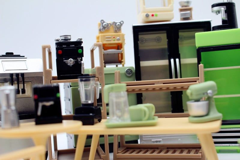 Phụ kiện Decor Mô hình Ghế sofa phòng Khách trang trí mô hình showroom, diorama DE058