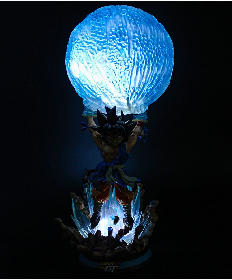  Mô hình nhân vật Dragonball chibi Songoku Spirit bomb có đèn 50cm FG119 