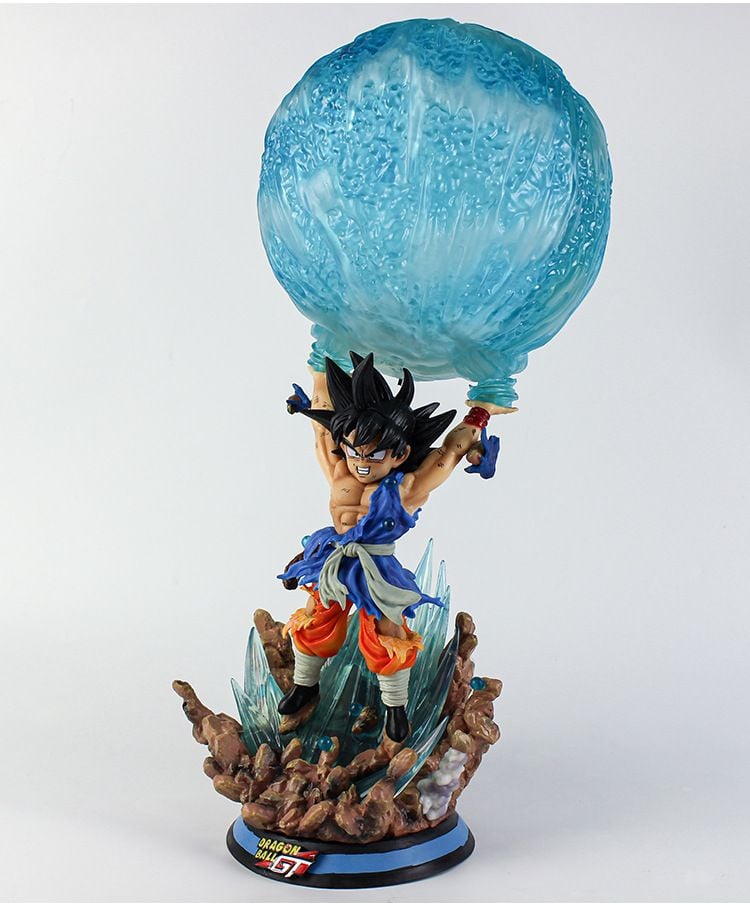  Mô hình nhân vật Dragonball chibi Songoku Spirit bomb có đèn 50cm FG119 