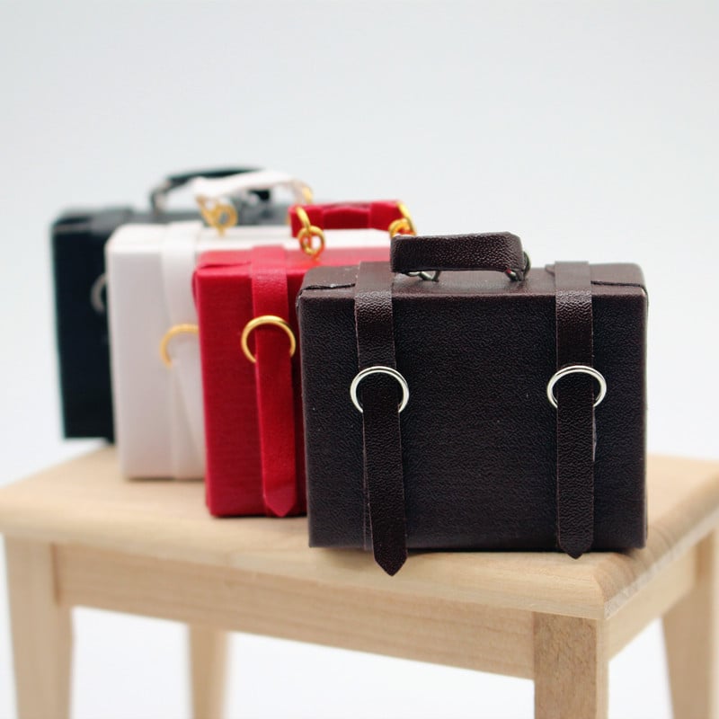  Phụ kiện Decor Mô hình Vali, túi xách da DE065 