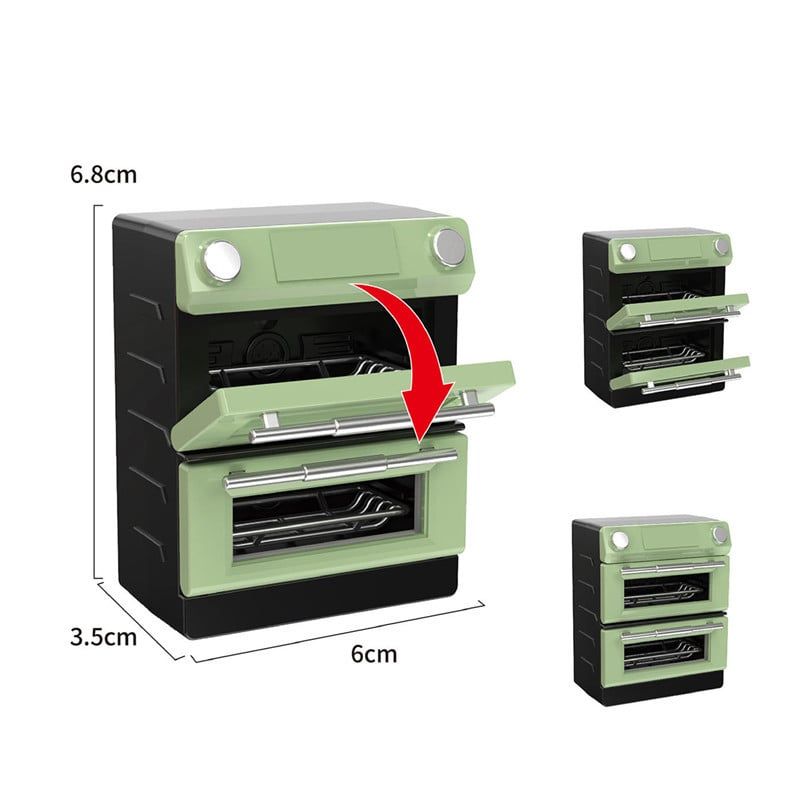  Phụ kiện Decor Mô hình lò nướng 2 ngăn đa năng DE067 