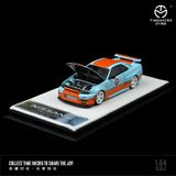  Mô hình xe ô tô Nissan GTR34 Gulf Limited Edition tỉ lệ 1:64 Time micro TM643414 