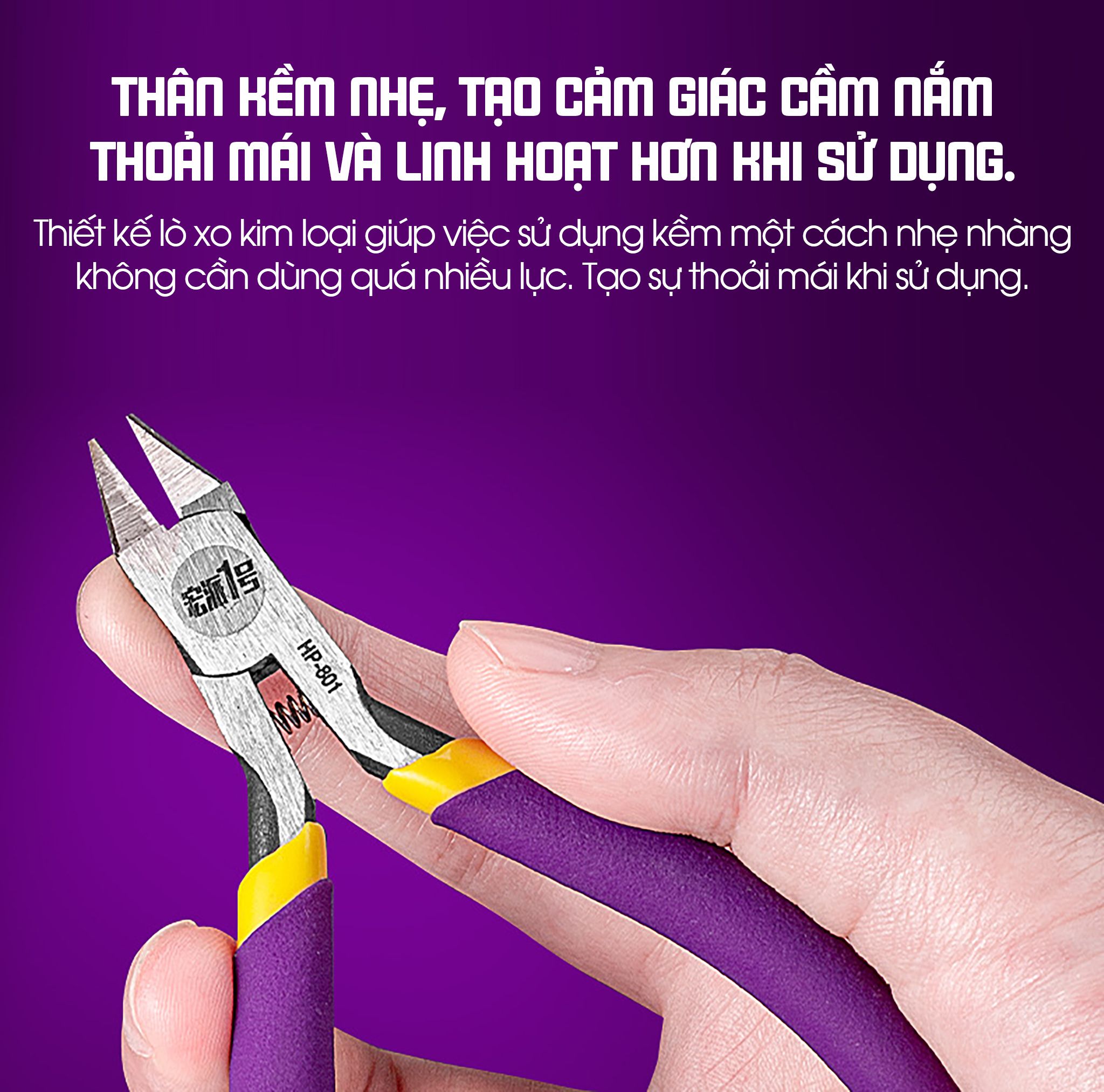  Kềm 1 lưỡi thép carbon siêu mỏng, dùng để cắt mô hình gundam, mô hình quân sự PK495 