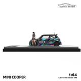  Mô hình xe Mini Cooper HKS racing tỉ lệ 1:64 Aurora Model 