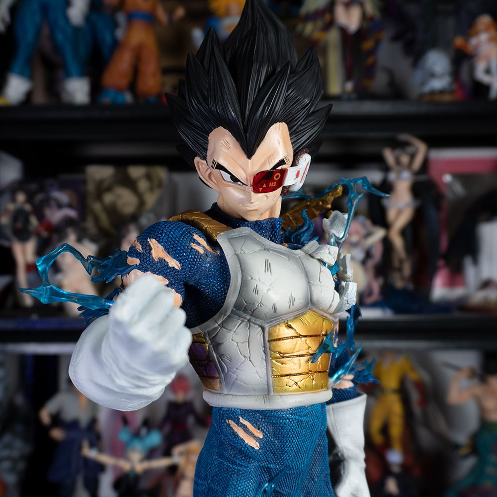  Mô hình nhân vật Dragonball Vegeta super saiyan và 2 đầu thay thế 47cm FG217 