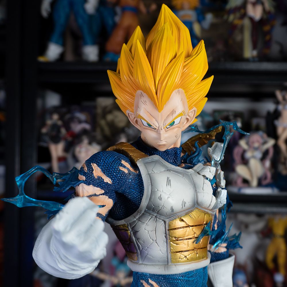  Mô hình nhân vật Dragonball Vegeta super saiyan và 2 đầu thay thế 47cm FG217 