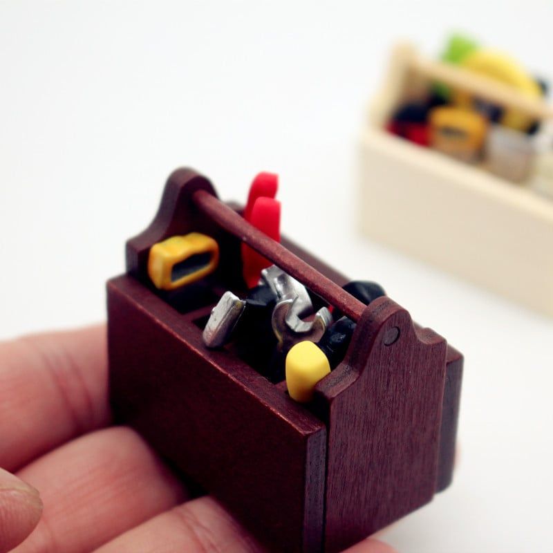 Phụ kiện decor mô hình hộp đồ nghề DE034