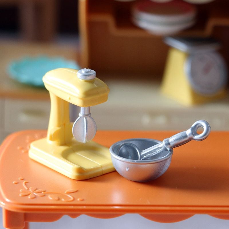 Phụ kiện Decor Mô hình Máy trộn bột, kèm âu trộn bột DE070