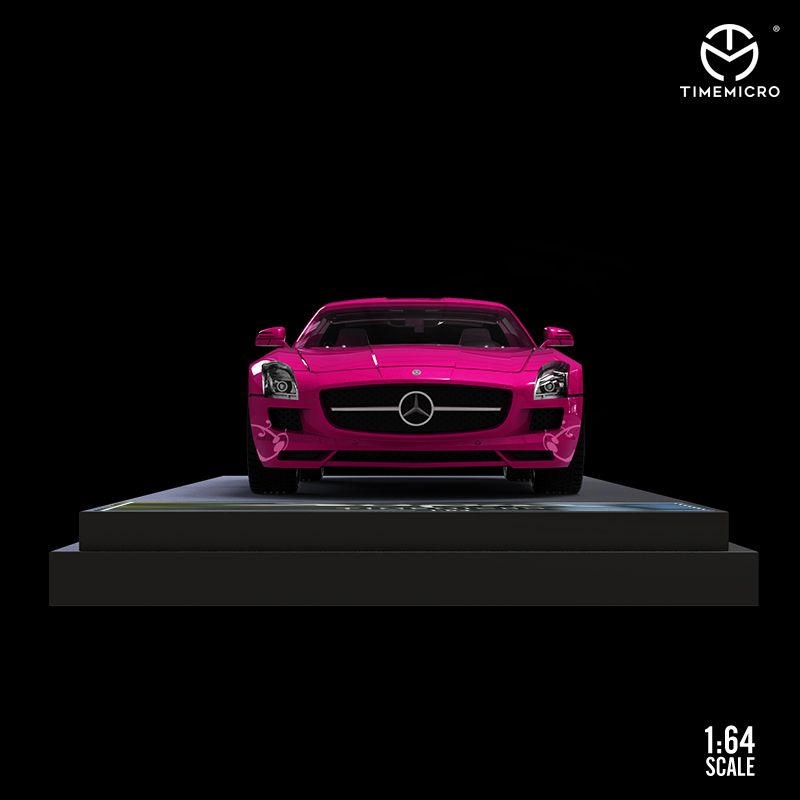  Mô hình xe Mercedes Benz SLS pink tỉ lệ 1:64 Time micro 