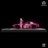  Mô hình xe Mercedes Benz SLS pink tỉ lệ 1:64 Time micro 