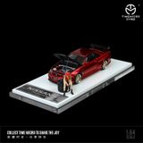  Mô hình xe ô tô Nissan GT R34 red metallic tỉ lệ 1:64 Time Micro TM643411 