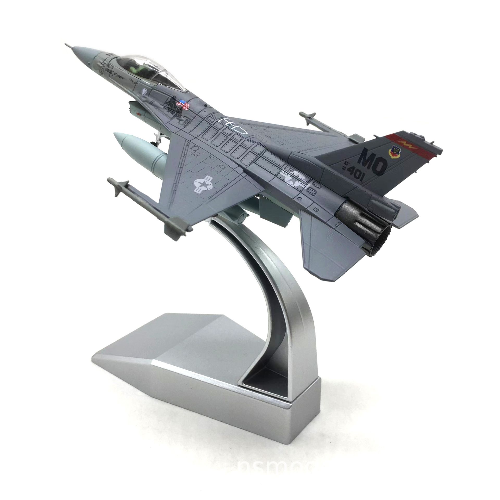  Mô hình máy bay chiến đấu Air Force USA F-16C Falcon tỉ lệ 1:100 Ns models MBQS043 