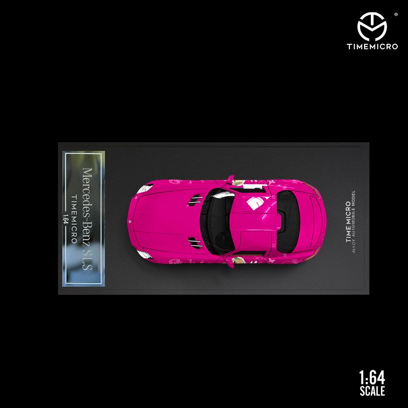  Mô hình xe Mercedes Benz SLS pink tỉ lệ 1:64 Time micro 