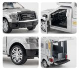  Mô hình xe ô tô bán tải Ford pick up trailer có thùng - nhà di động full open tỉ lệ 1:32 Alloy model OT318 