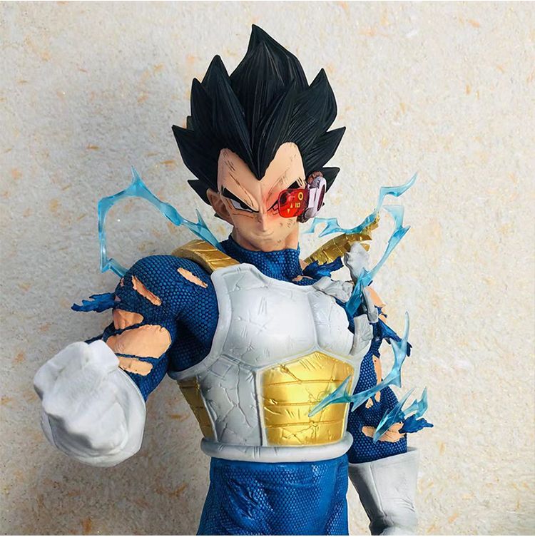  Mô hình nhân vật Dragonball Vegeta super saiyan có đế và 3 đầu thay thế 51cm FG246 