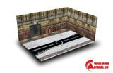  Diorama 1:24 nhà kho garage ô tô kích thước 35x25x15cm 4 tấm lắp ghép formex 5li Autono1 DR010F 