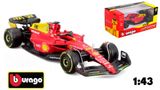  Mô hình xe đua F1-75 Ferrari Formula Racing 2022 #16 Charles Leclerc tỉ lệ 1:43 Bburago OT002 