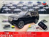  Mô hình xe Toyota Land Cruiser LC300 2022 có remote full open - full kính - đánh lái được tỉ lệ 1:24 Henteng model H08222C 