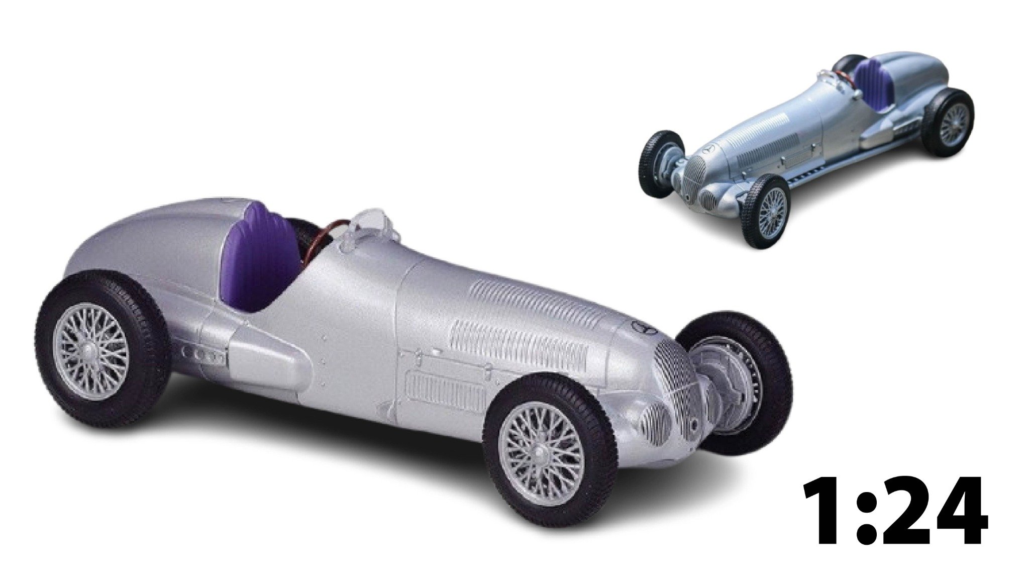  Mô hình xe cổ Mercedes Benz W125 1937 1:24 Welly OT056 