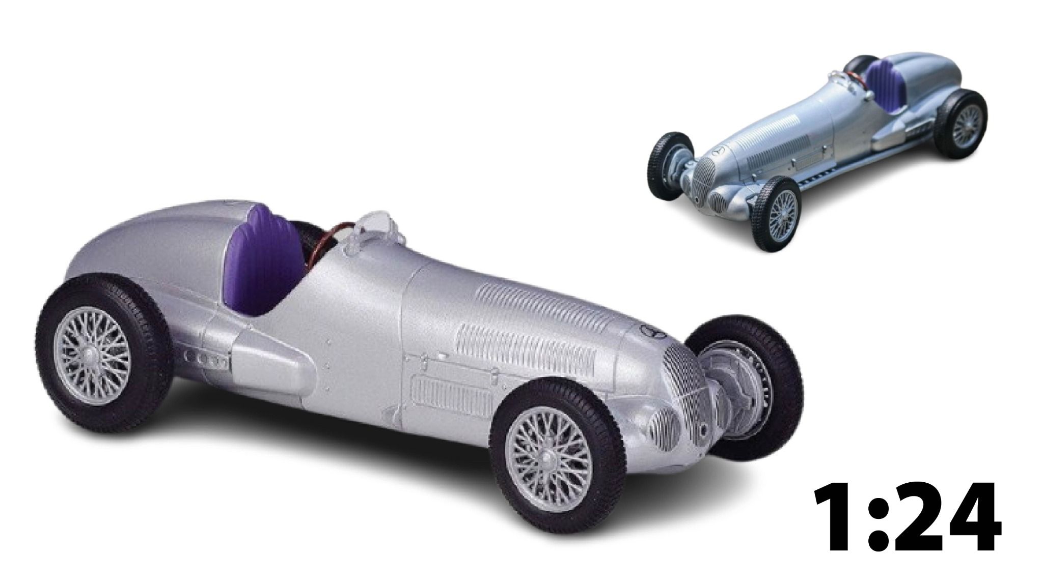  Mô hình xe cổ Mercedes Benz W125 1937 1:24 Welly OT056 